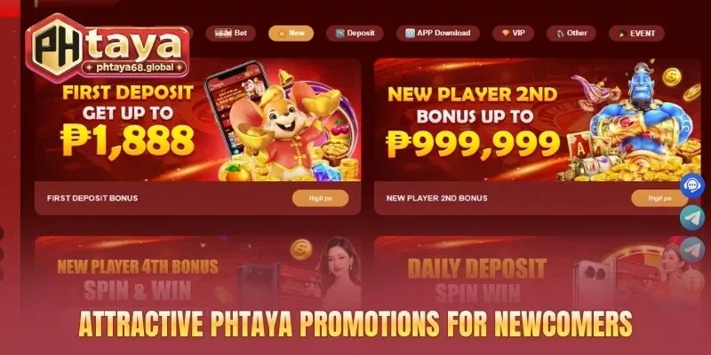 Attractive PHTAYA promotions for newcomers