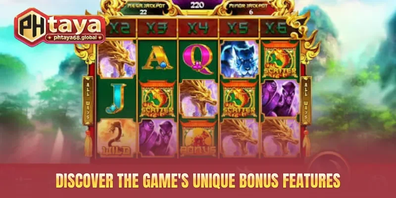 Discover the game's unique bonus features