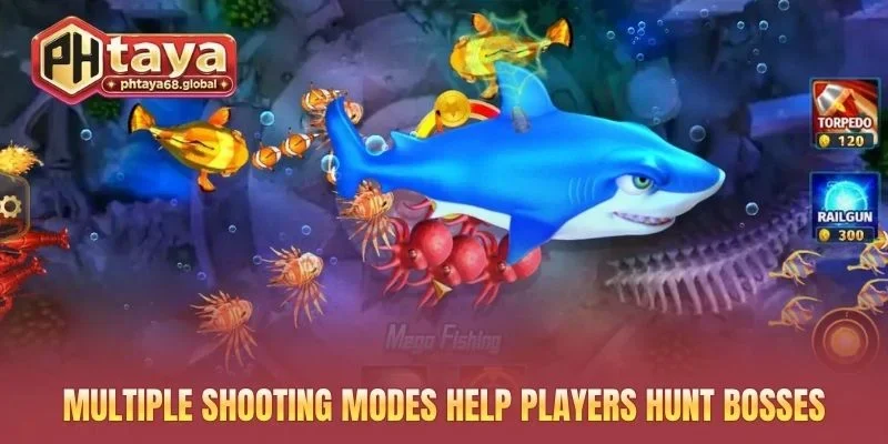 Multiple shooting modes help players hunt bosses