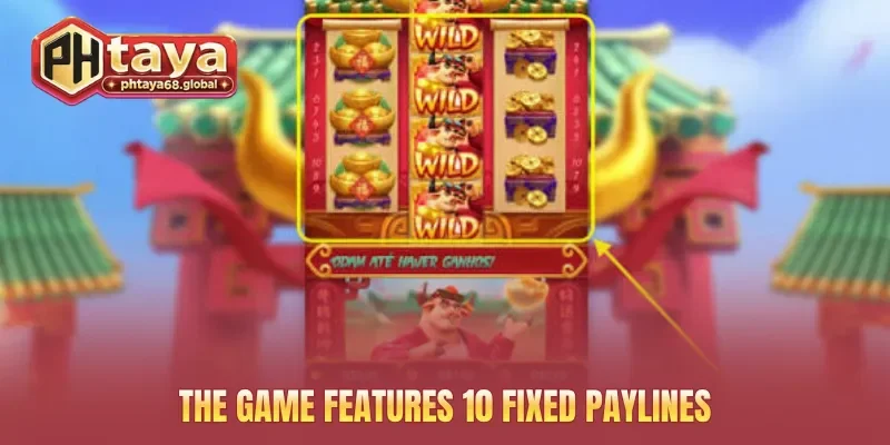 The game features 10 fixed paylines